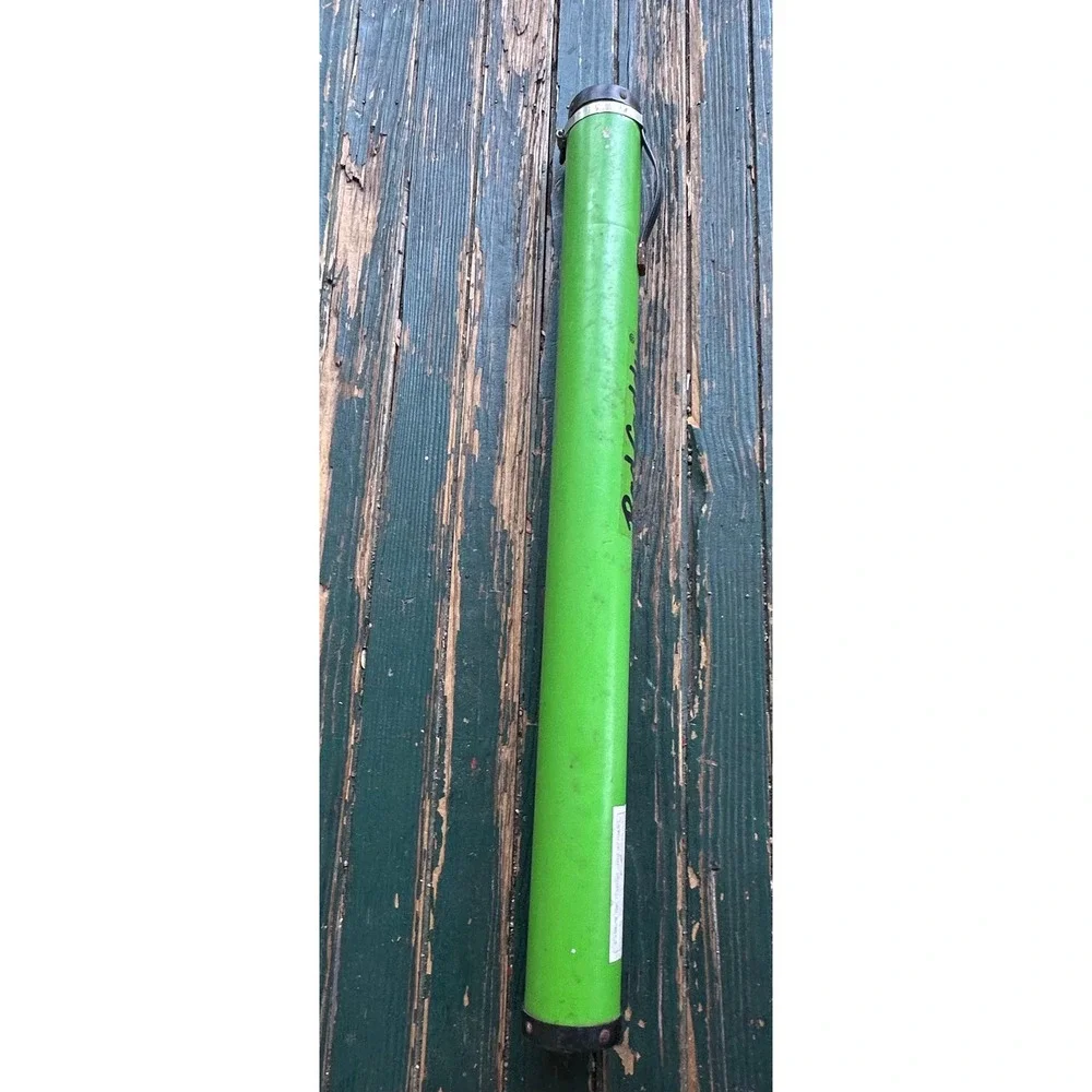 Vintage‎ Rod Caddy Model 203 Fishing Rod Travel Storage Case Tube Green Chicago